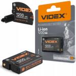 Videx Lítium-ion akkumulátor Videx fejlámpa VLF-B12 1200 mAh Usb-c (VLF-B12)