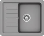 SCHOCK Pinedo D-100XS konyhai mosogatótálca Cristalite Croma 620 x 500 mm, gránit kompozit, szürke, beépíthető (PIND100XCROM)