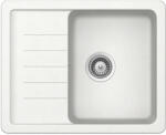 SCHOCK Pinedo D-100XS konyhai mosogatótálca Cristalite Alpina 620 x 500 mm, gránit kompozit, fehér, beépíthető (PIND100XALPI)