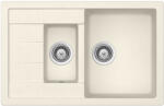 SCHOCK Manhattan D-150S konyhai mosogatótálca Cristalite Vanilla 780 x 500 mm, gránit kompozit, világos bézs, beépíthető (MAND150SVANI)