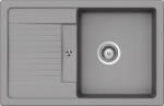 SCHOCK Lima D-100S konyhai mosogatótálca Cristalite Croma 780 x 500 mm, gránit kompozit, szürke, beepíthető (LIMD100SCROM)