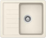 SCHOCK Pinedo D-100XS konyhai mosogatótálca Cristalite Vanilla 620 x 500 mm, gránit kompozit, világos bézs, beépíthető (PIND100XVANI)