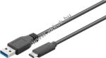 Goobay USB-C-USB-A kábel 2m fekete 15W 3A 5Gbit/s USB3.0