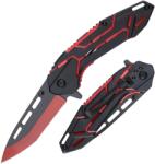 HARAHU CO-37296 WG713 Outdoor összecsukható kés - Fekete/Piros KP37296