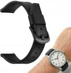 Best Accessories Férfi Bőr Szíj Okosórához 22MM 2 Teleszkóp Fekete Bőr