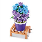 ZURU MAX építőjáték - Cserepes növény 1. széria - lila