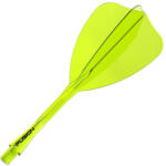 Winmau Fluturas si tija darts Winmau Fusion Arrow si tija lunga, transparent galben (8853)