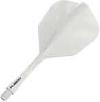 Winmau Fluturas si tija darts Winmau Fusion No6 si tija medie, transparent alb (8861)
