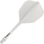 Winmau Fluturas si tija darts Winmau Fusion No6 si tija medie, Transparent alb (8862)