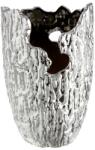  „Crepa ezüst színű, kerámia váza - 22 cm