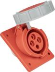 TRACON Priză industrială încorporabilă, oblică 16A, 400V, 3P+E, 6h, IP67 (TICS-314IP67)