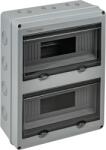 TRACON Cutie de distribuție PT, cu ușă transparentă, baretă N/PE 2×12 mod, H×W×D=356.16×275.51×106.2mm, IP65, 1000VAC, 1500 VDC (EDFKIP65U122)