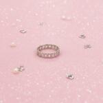 Pink Dream Beauty Véra - arany / ezüst fonott mintázatú gyűrű Szín: Ezüst