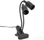 Kobi Planty Clip B DUO 2×E27 fekete klipszes növénynevelő lámpatest