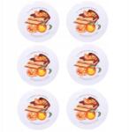 Porcellana Bianca Desszerttányér szett torta tortához 6db-os K3 (P022600175)