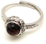 R. M. ékszer Nyugtató pietersite ásvány gyűrű állítható 6mm (019235)