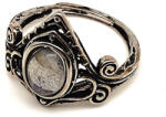 R. M. ékszer Csaroit gyűrű, ovál 10x8 mm - „Lila Alkony - állítható ásványékszer (019207)