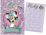  Minnie egér Unicorn party meghívó (ARJ018765C)