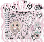 DERFORM Cute napló írószerekkel, BF10, kislány cicával (DFM-PK2W1BF10)