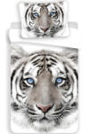 Jerry Fabrics Tigris ágyneműhuzat 140x200cm, fehér tigris (JFK018088)