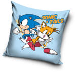 Carbotex Sonic a sündisznó Tails párnahuzat 40x40 cm (CBX231006SONIC)
