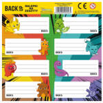 DERFORM Mesés állatok füzetcímke 8 db/ív, többféle (DFM-NNZKZ)