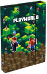 KARTON P+P Minecraft mintás füzetbox A/4, jumbo, playworld, zöld-barna (KPP-8-75325)