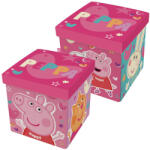  Peppa malac Happy játéktároló 30×30×30 cm (ADX14451PP) - perfectbaby