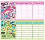 Nebulo Girl Power órarend, mini, 77x178mm, kétoldalas, Nebulo (ALI-ORAR-MINI-GRLPOWER)