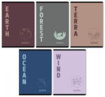 Herlitz tűzött füzet A/5, 32 lap kockás, Terra, többféle (HRL-400200766)