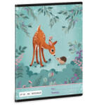 Ars Una My Secret Garden tűzött füzet A/5, 32 lap kockás, őzikés (ARS-53633392) - perfectbaby