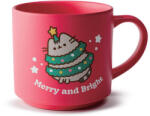 PUSHEEN cicás bögre, karácsonyi, 470ml, 9x10x9cm, Merry and Bright (PCT-XMUG449)