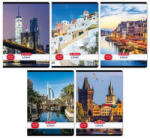 Herlitz tűzött füzet A/5, 32 lap kockás, City, többféle (HRL-400200763)