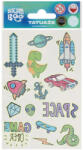 STARPAK Tetoválás matrica szett, foszforeszkálós, fiús 10x17, 5cm, Sticker Boo (STK-559324) - perfectbaby
