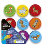 DERFORM Nyomda szett, 9 db-os, állatos, (kutya, ló, láma, macska, mosómedve, róka, tigris, majom, nyúl), Kidea (DFM-SOC9KA) - perfectbaby