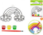 MULTICRAFT Fényvarázs forma üvegfestéshez, 3 festékkel és ecsettel, szivárvány (MLC-CK256J)