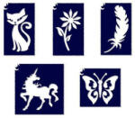 TYTOO Sablonok, 5 db-os, lányos, 2. szett (CTMS-0034) (VZM-KKCST1330022)