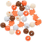 DP CRAFT Fa gyöngyök őszies színekben, 16mm, 30 db/csomag (DPC-GRKO-156)