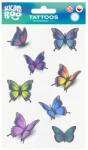 STARPAK Tetoválás matrica szett, lepkék, pillangók 10x17, 5cm, Sticker Boo (STK-540445) - perfectbaby