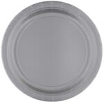 AMSCAN Ezüst Silver papírtányér 8 db-os 23 cm (DPA550151866)