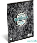 Lizzy Card autós tűzött füzet A/5, 32 lap sima, Retro Car (LIZ-22980753)