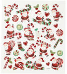 CCHOBBY Karácsonyi matrica, télapó cukorkával, 15x17cm (CRC-298941) - perfectbaby