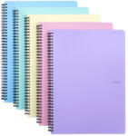KARTON P+P Spirál füzet A/5, vonalas, 60 lapos, műanyag borítóval, PASTELINI, pasztell, többféle szín (KPP-8-077) - perfectbaby