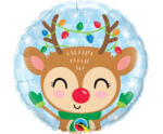  Rénszarvas Reindeer Karácsonyi fólia lufi 46 cm (MLG150170) - perfectbaby