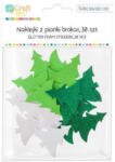 DP CRAFT Dekorgumi, öntapadós, karácsonyfák, csillogó, 30 db-os (DPC-KSPI-418)