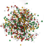 DP CRAFT Hungarocell golyók, 3-5mm, 8g, karácsonyi színek (DPC-DIST-091)