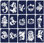 TYTOO Sablonok, közepes, 15 db-os, lányos mese szett (CTMS-0074) (VZM-KKCST1430044)