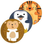 PROCOS Állatos Zoo papírtányér 8 db-os 23 cm FSC (PNN96598) - perfectbaby