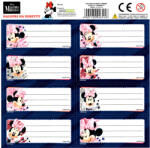 DERFORM Minnie füzetcímke 8 db/ív, többféle (DFM-NNZMM)