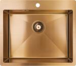 Laveo Marmara, 1 kamrás rozsdamentes mosogató 510x590x200 mm, réz, LAV-SAM_810T (LAV-SAM_810T)